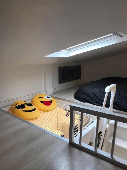 Installazione rete per soppalco