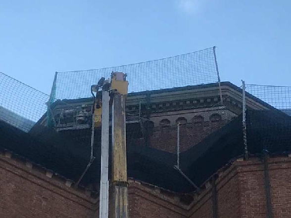 Installazione parapetti in rete Chiesa Madone