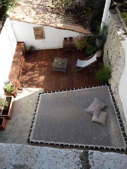 Installazione rete arredo da giardino